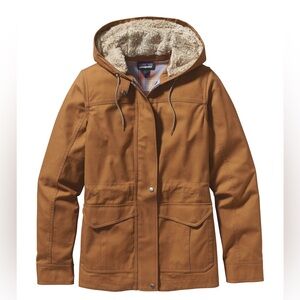 Patagonia Tan Hooded Utility Jacket